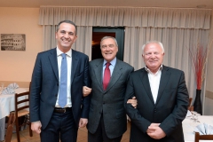 Il Sindaco Groli con il ViceSindaco e il Presidente del Senato Piero Grasso